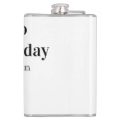 Biere zum 30. Geburtstag Name Datum Mann stilvollE Flachmann (Rückseite)