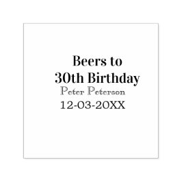 Biere zum 30. Geburtstag Name Datum Mann stilvollE Permastempel