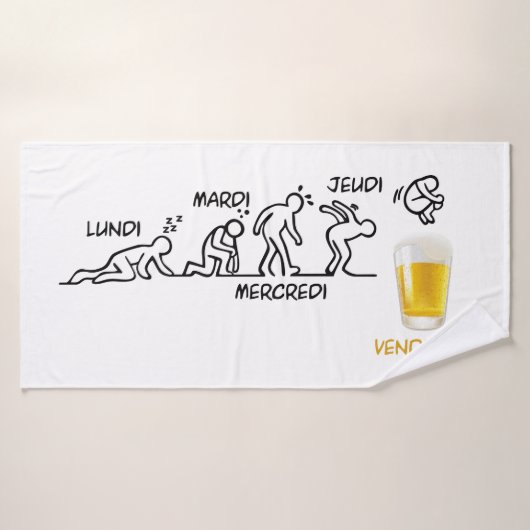 Bierentwicklung Badhandtuch Set (Badehandtuch)
