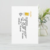 Bierentwicklung Einladung (Stehend Vorderseite)