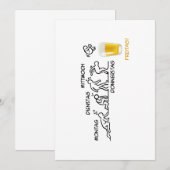 Bierentwicklung Einladung (Vorne/Hinten)