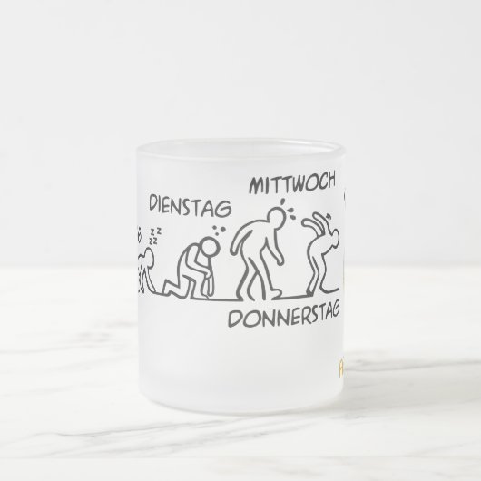 Bierentwicklung Mattglastasse (Mittel)