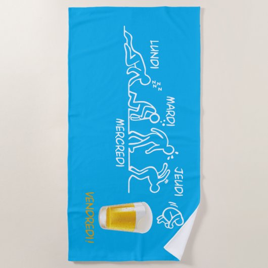 Bierentwicklung Strandtuch (Vorderseite)