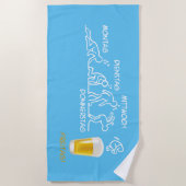 Bierentwicklung Strandtuch (Vorderseite)