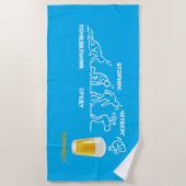 Bierentwicklung Strandtuch (Vorderseite)