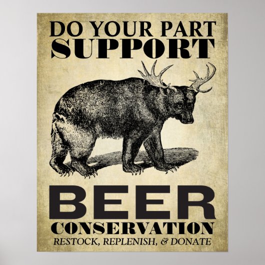 Biererhaltungsposter Poster (Vorne)