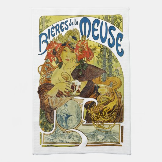 Bieres De-La Maas Geschirrtuch (Vertikal)