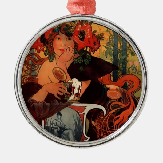 Bieres De-La Maas Silbernes Ornament (Vorne)