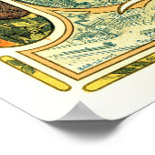 BIERES DE LA MEUSE Beer Alphonse Mucha Art Nouveau Poster (Ecke)