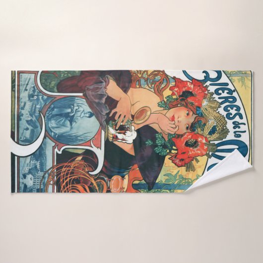 Bieres de la Meuse, Mucha Badehandtuch (Badehandtuch)