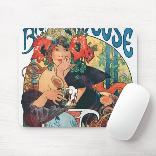 Bieres de la Meuse, Mucha Mousepad (Mit Mouse)
