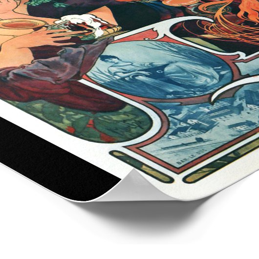 Bieres de la Meuse, Mucha Poster (Ecke)