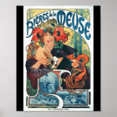 Bieres de la Meuse, Mucha Poster (Vorne)