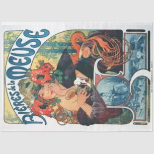 Bieres de la Meuse, Mucha Seidenpapier