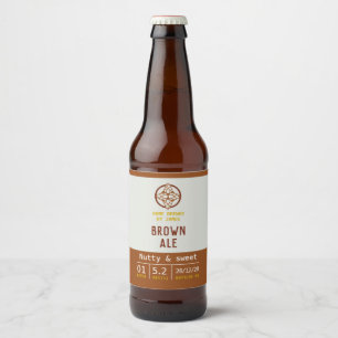 Bieretikett für Braune Ale Flasche Bierflaschenetikett