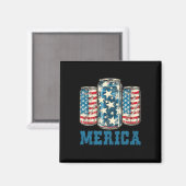 Bierfahne Funny 4. Juli Merica Usa Dr. Magnet (Vorderseite/Rückseite)