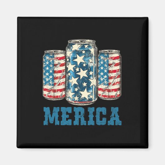 Bierfahne Funny 4. Juli Merica Usa Dr. Magnet (Vorne)