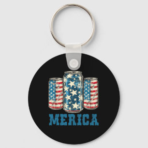 Bierfahne Funny 4. Juli Merica Usa Dr. Schlüsselanhänger