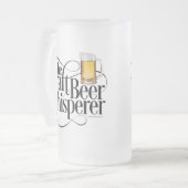 Bierfass Mattierte Tasse (Vorderseite Links)