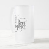 Bierfass Mattierte Tasse (Vorderseite Links)