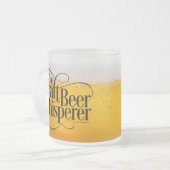 Bierfass Mattiertes Glas Tasse (Vorderseite Links)