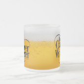 Bierfass Mattiertes Glas Tasse (Mittel)