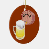 Bierfaß und Bier Stein Keramik Ornament (Rechts)