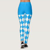 Bierfestival Bayerisches Flaggenmuster Oktoberfest Leggings (Rückseite)