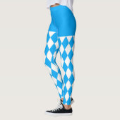 Bierfestival Bayerisches Flaggenmuster Oktoberfest Leggings (Links)