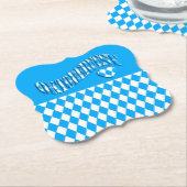 Bierfestival Bayerisches Flaggenmuster Oktoberfest Untersetzer (angewinkelt)