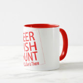 Bierfischjagd was sonst cooler lustiger tasse (VorderseiteRechts)