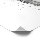 Bierflasche Aztec Gold Grey Poster (Ecke)