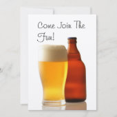Bierflasche Bachelor Party Einladung (Vorderseite)