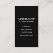 Bierflasche / Enthusiast Visitenkarte (Rückseite)