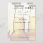 Bierflasche-Geburtstags-Party Einladungen (Vorne/Hinten)