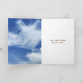 Bierflasche in Ozeanwelle Karte (Innenseite)