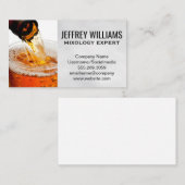 Bierflasche in Pint-Glas Visitenkarte (Vorne/Hinten)