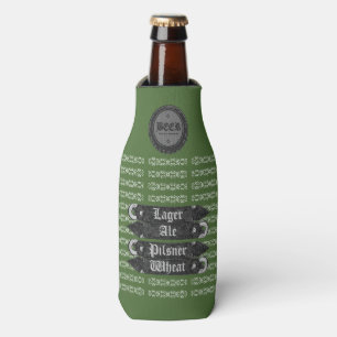 Bierflasche-Kappe/Flaschen-Öffner grün/Grau/Wei Flaschenkühler