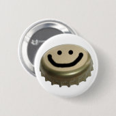 Bierflasche-Kappen-Gesicht Button (Vorne & Hinten)