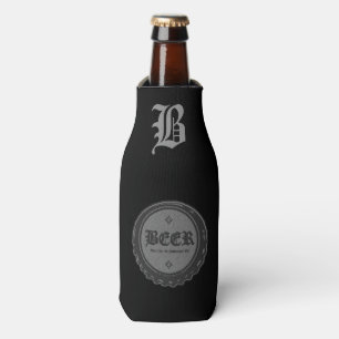 Bierflasche-Kappen-Grau 2 Flaschenkühler