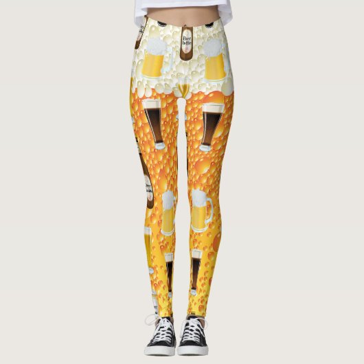Bierflasche Leggings (Vorderseite)