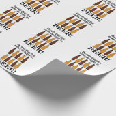 Bierflasche Lustiges Bier Geschenkpapier (Ecke)