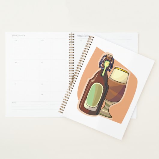 Bierflasche und Glas Rustikale Brauerei Planer (Anzeige)