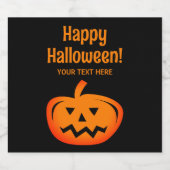 Bierflaschen aus schwarzem Halloween-Party Bierflaschenetikett (Einzelnes Label)