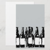 Bierflaschen Briefpapier (Vorne/Hinten)