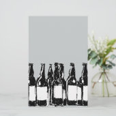 Bierflaschen Briefpapier (Stehend Vorderseite)