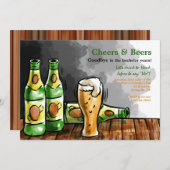 Bierflaschen Einladung (Vorne/Hinten)