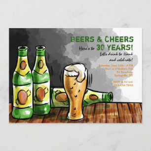 Bierflaschen Einladung