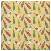 Bierflaschen Gemustert Gold Golden Yellow Stoff (Muster)