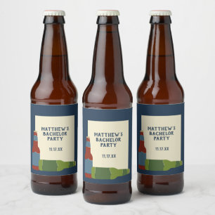 Bierflaschen Grafik Individuelle Nachricht Bierflaschenetikett